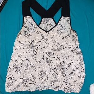 Forever 21 silk butterfly top